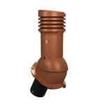 Ventilatsiooni-läbiviik-viielainelisele-laineplaadile-Wirplast-Perfekta-E-tellisepunane-Ø125mm,-soojustatud
