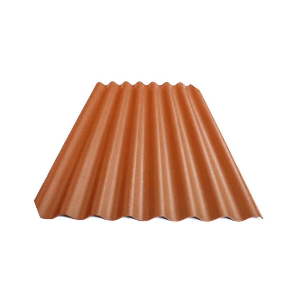 Värvitud eterniit laineplaat Eternit Agro tellisepunane 1750×1130 mm