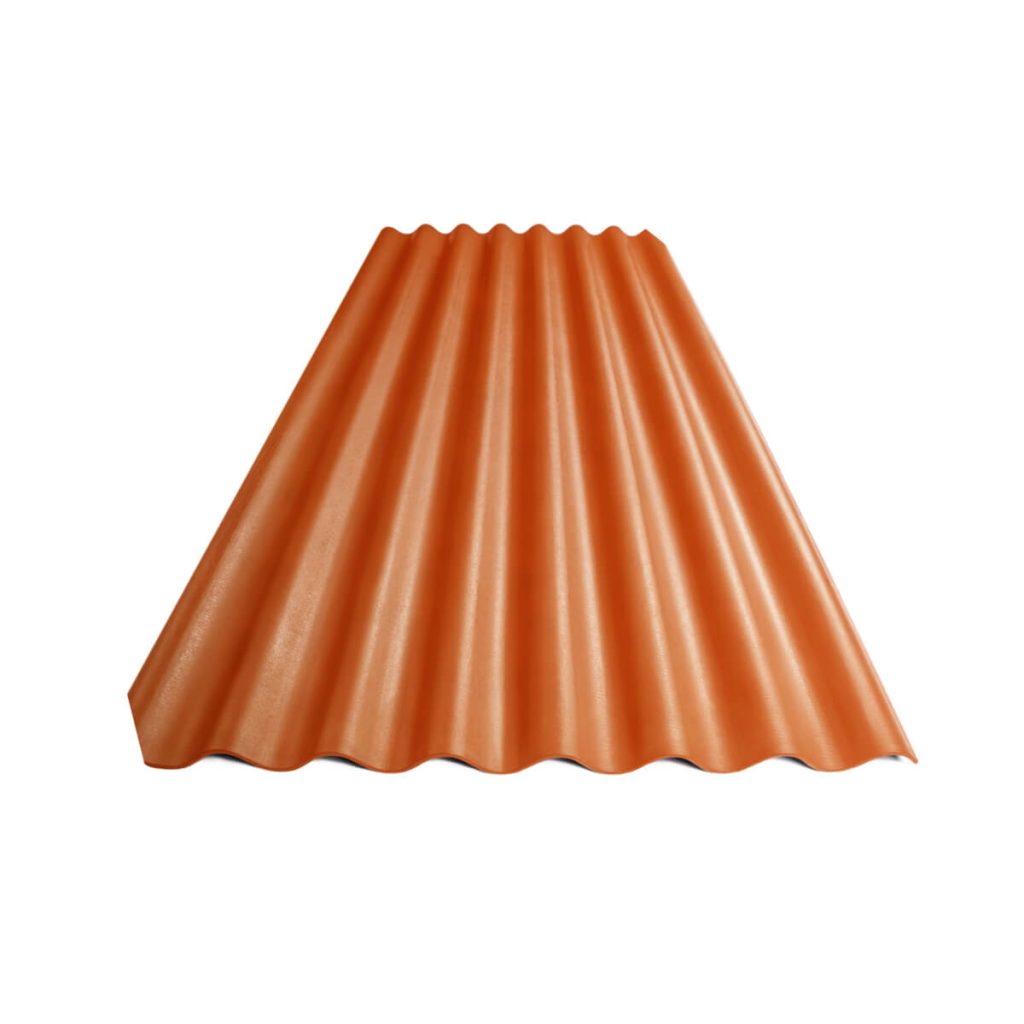 Värvitud eterniit laineplaat Eternit Agro XL tellisepunane 2500×1130 mm