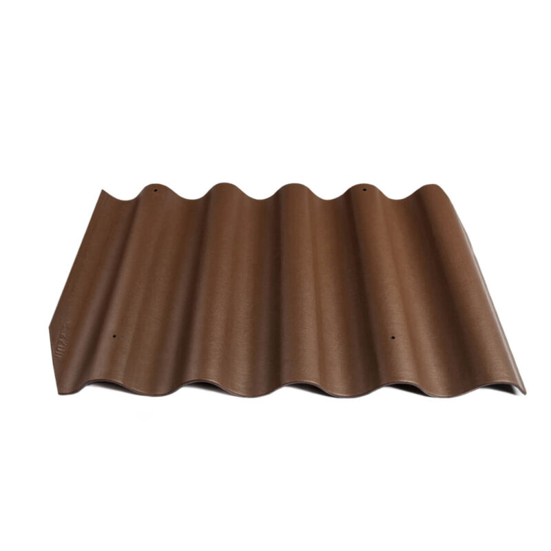 Värvitud eterniit laineplaat Eternit Gotika pruun 585x920 mm