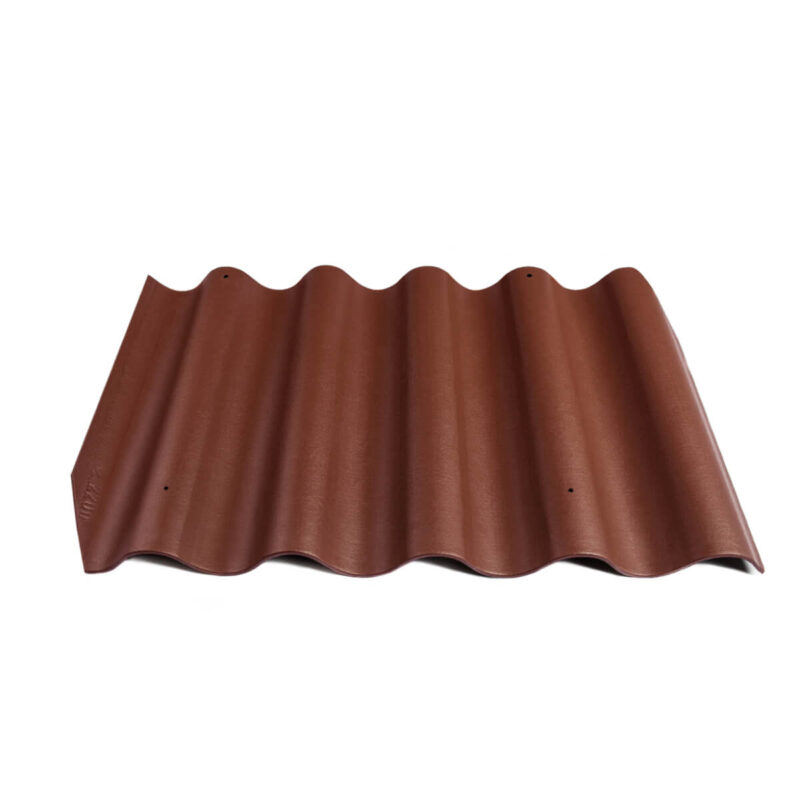 Värvitud eterniit laineplaat Eternit Gotika kirsipunane 585x920 mm