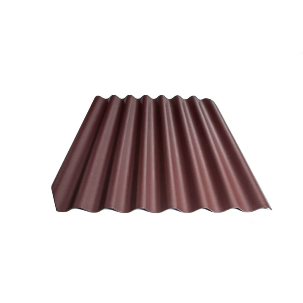 Värvitud eterniit laineplaat Eternit Klasika kirsipunane 1250×1130 mm