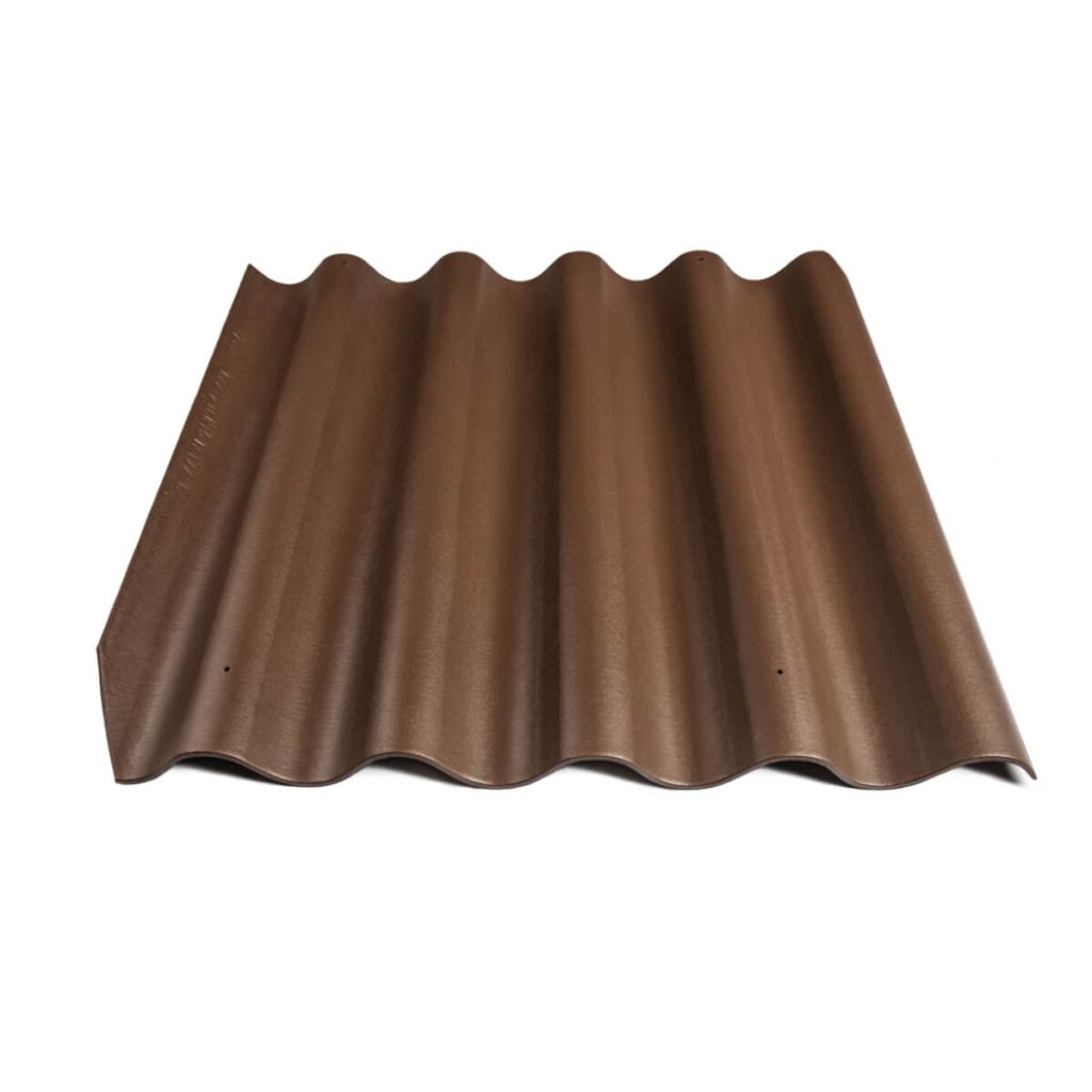 Värvitud eterniit laineplaat Eternit Villa pruun 585×920 mm