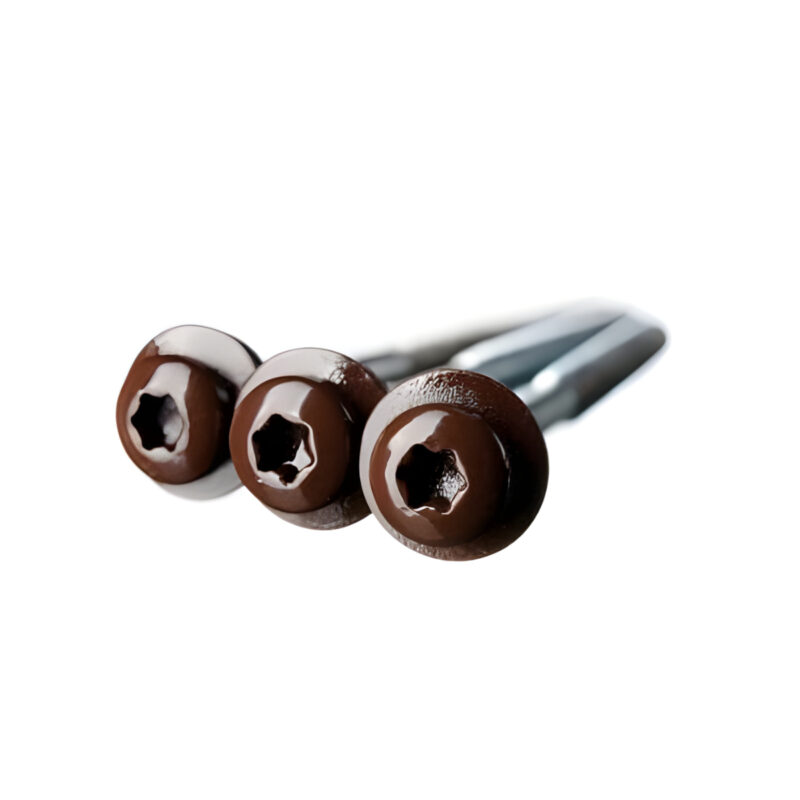 Isepuuriva otsaga Eternit laineplaadi kruvid 6,0 x 100 mm pruun, 100 tk