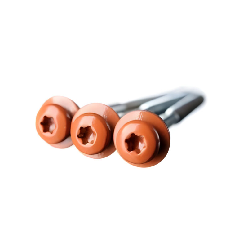 Isepuuriva otsaga Eternit laineplaadi kruvid 6,0 x 100 mm tellisepunane, 100 tk