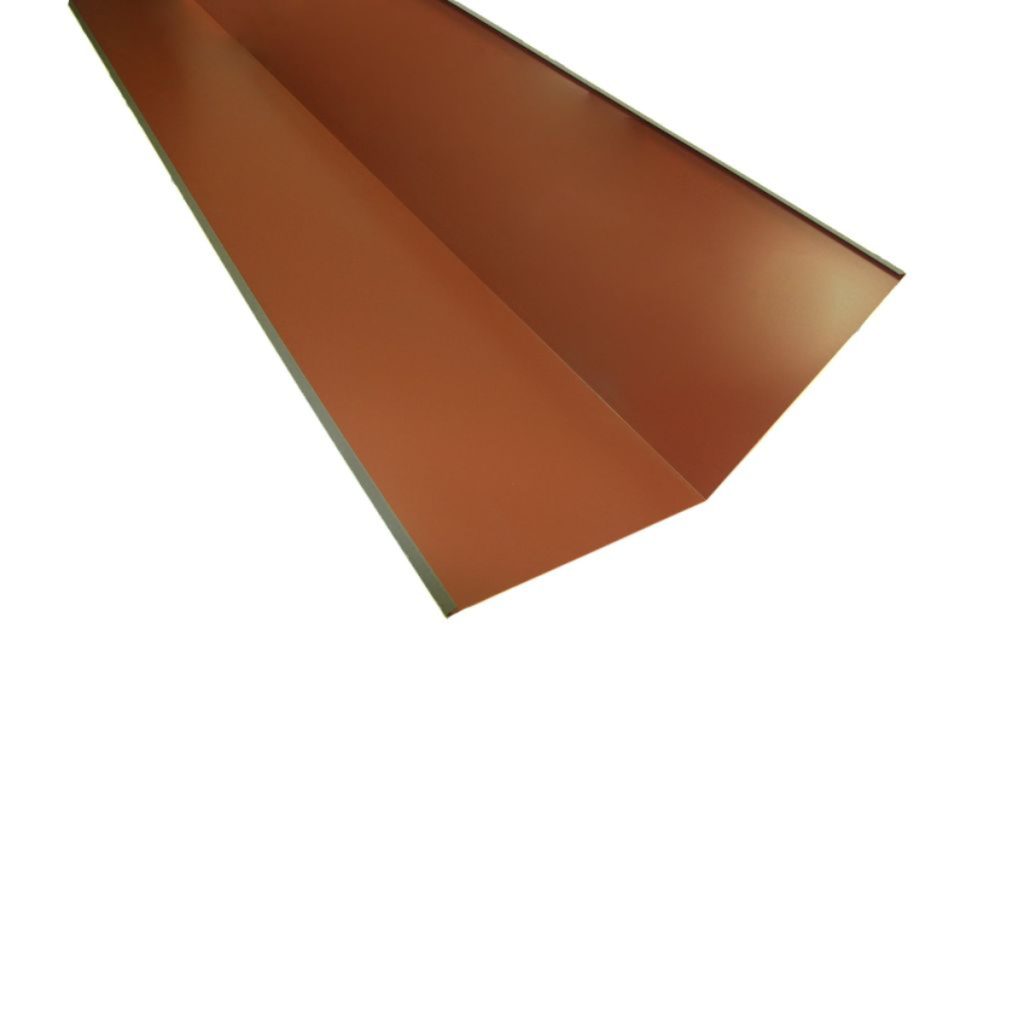 Värvitud tellisepunane neeluplekk 2000 x 300 x 300 mm